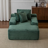 Oversized Chaise Lounge Chair Cozy Cloud Couch With 3 Throw Pillows And Wide Armrest - Furniture Home Direct