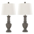 Chateau - Contemporary Table Lamp (Set of 2) - Acid Griffin / Nickel / White - Furniture Home Direct