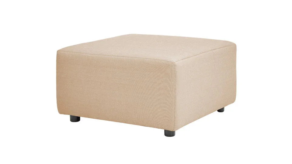 Cleo - Modular Upholstered Patio Ottoman Axroma Olefin - Furniture Home Direct