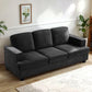 Modern Sofa, Comfortable 3 Seater Couch With Deep Seating, Loose Back Cushions, Wide Arms - Furniture Home Direct
