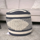 Diamond - Handcrafted Cylindrical Pouf - Furniture Home Direct