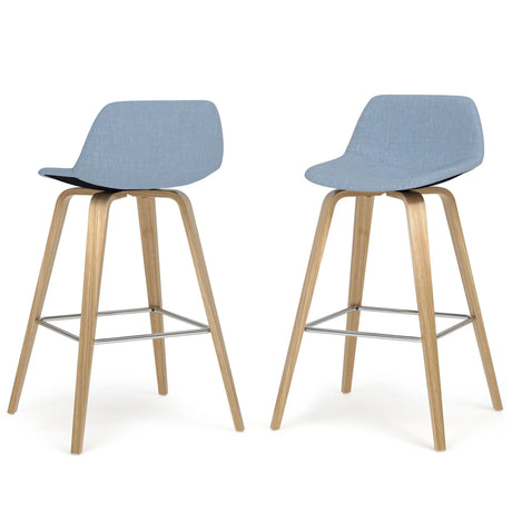 Randolph Bentwood - Upholstered Counter / Bar Height Stool (Set of 2) - Furniture Home Direct