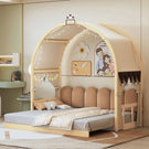Extended Bed With Arched Roof And Trundle - Furniture Home Direct