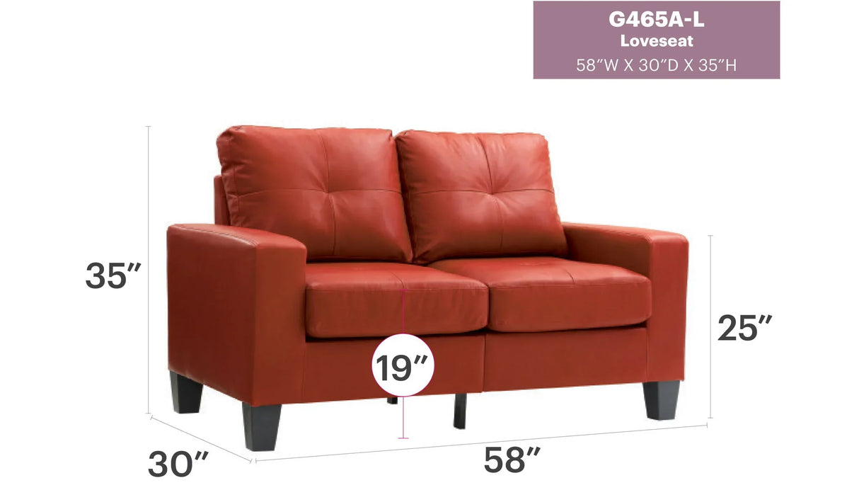 Track Arm Loveseat For Cozy Spaces - Furniture Home Direct
