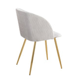 Fran - Pleated Waves Contemporary Chair (Set of 2) - Furniture Home Direct