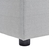 Cleo - Modular Upholstered Patio Ottoman Axroma Olefin - Furniture Home Direct