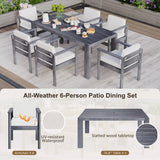 7 Piece Patio Dining Table Set - Furniture Home Direct