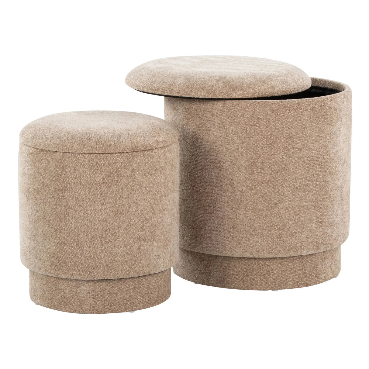 Marla - Upholste Contemporary Ottoman Set - Furniture Home Direct