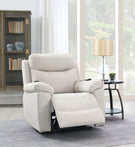Chriki - Polished Microfiber Power Motion Recliner With Lift Heating Massage Chair - Furniture Home Direct