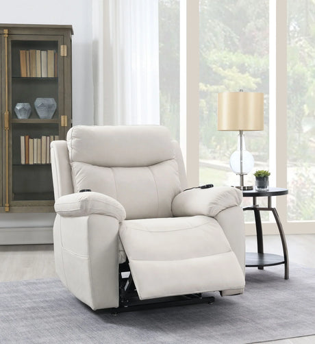 Chriki - Polished Microfiber Power Motion Recliner With Lift Heating Massage Chair - Furniture Home Direct