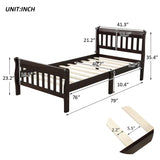 Platform Bed, Mattress Foundation Sleigh Bed With Headboard, Footboard, Slat Support - Furniture Home Direct