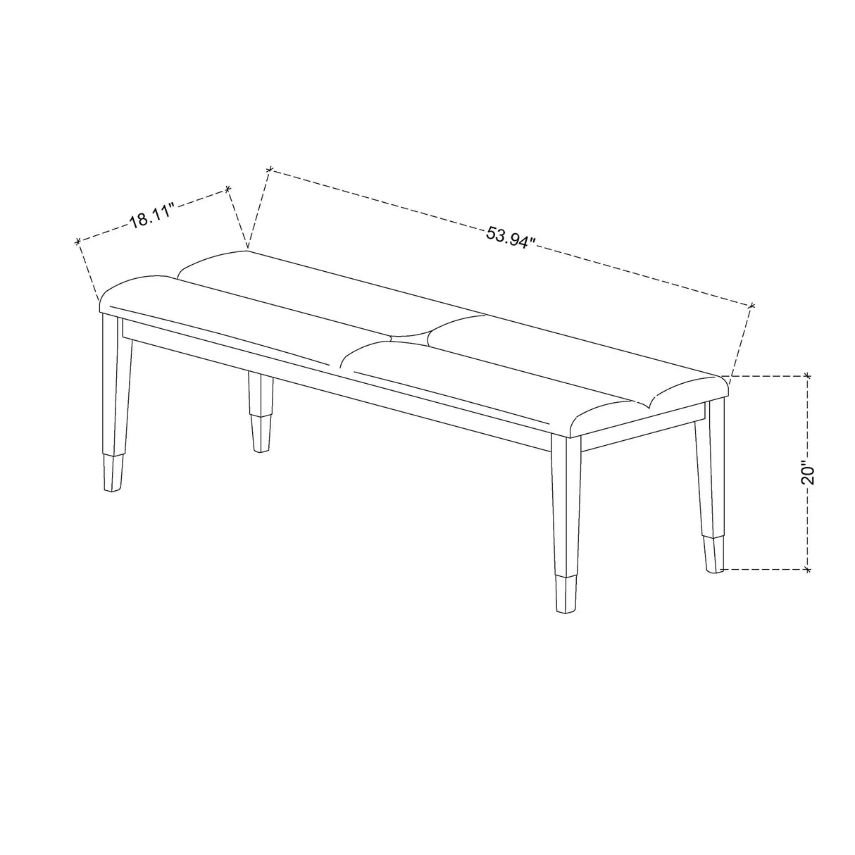Uriuni - Bedroom Bench - Champagne - Furniture Home Direct