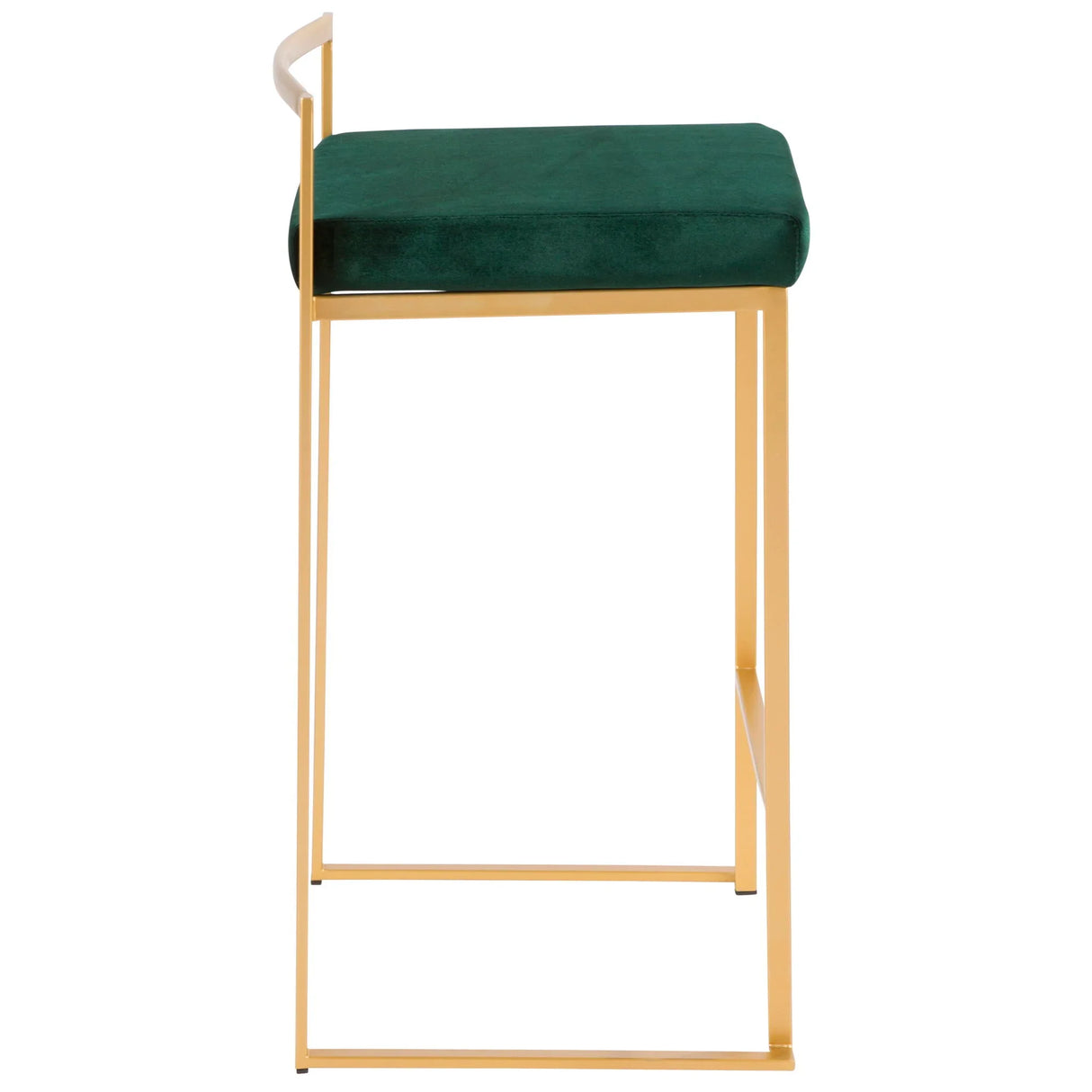 Fuji - Contemporary / Glam Design Counter Stool (Set of 2) - Furniture Home Direct