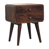 Curved Nightstand, - Furniture Home Direct
