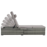Outdoor Chaise Lounge Set With Cushions Patio Light Gray - Furniture Home Direct