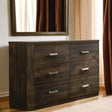 Elettra - Rustic Dresser - Walnut - Furniture Home Direct