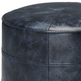 Connor - Handcrafted Round Pouf - Furniture Home Direct