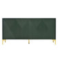Modern Wood Sideboard Cabinet With Carved Door Panels, Adjustable Shelves, And Sturdy Metal Legs - Furniture Home Direct