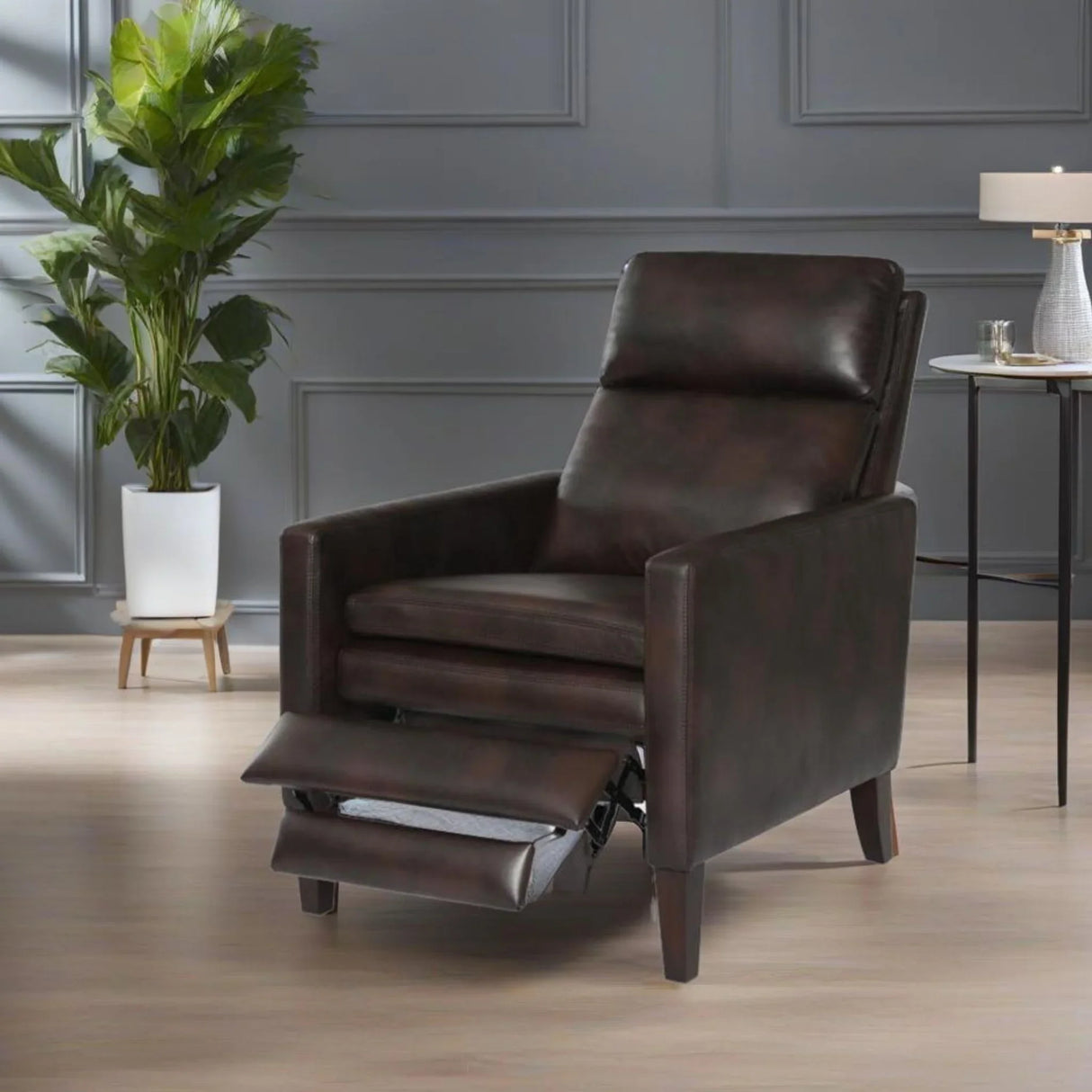 Vaughn - Push Back Recliner With Solid Hardwood Legs - Furniture Home Direct