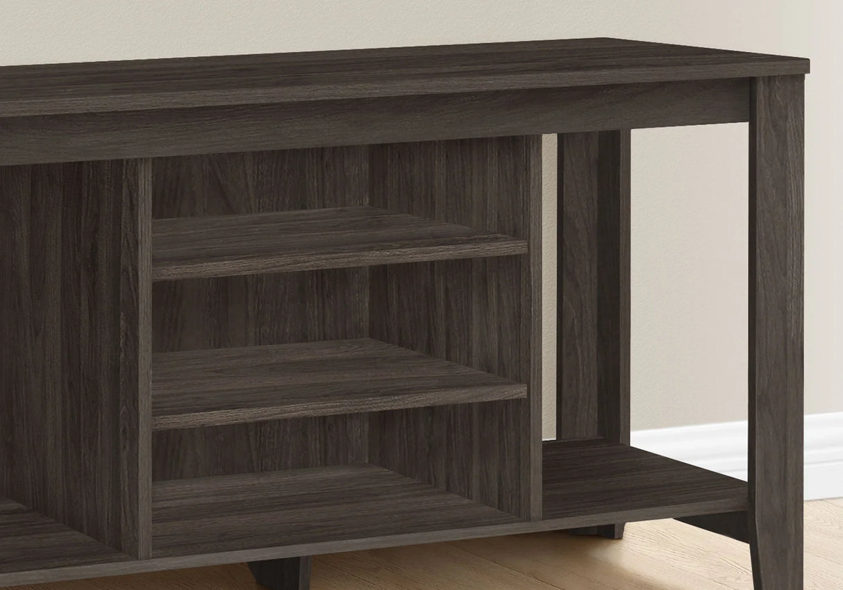 TV Stand, Console, Media Entertainment Center, Versatile Storage Shelves - Furniture Home Direct