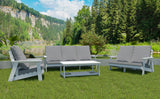 Outdoor Patio Sofa - White/Grey - Furniture Home Direct