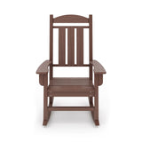 Traditional Porch Rocker Classic HDPE Poly Lumber For Porch, Patio, And Garden Comfort - Furniture Home Direct