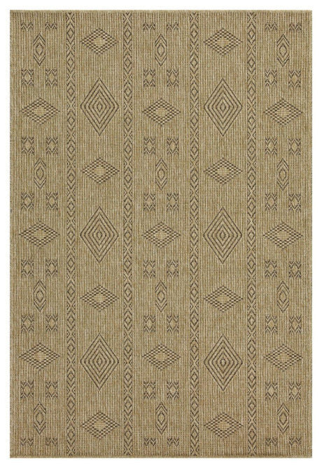 Earth - 2'7" X 7'3" Indoor, Outdoor Area Rug - Jute, Mocha - Furniture Home Direct