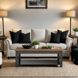 Essex - Coffee Table - Black, Whiskey - Furniture Home Direct