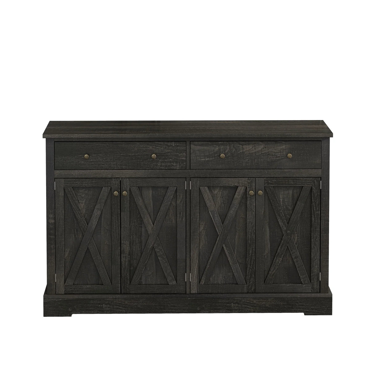 Vintage Sideboard With 2 Drawers And Four Doors For Living Room - Furniture Home Direct
