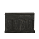 Vintage Sideboard With 2 Drawers And Four Doors For Living Room - Furniture Home Direct