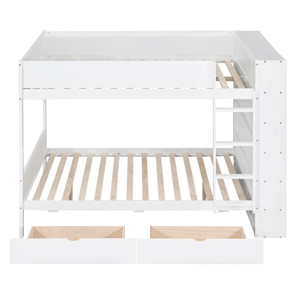 Bunk Bed With 2 Drawers And Multi Layer Cabinet - Furniture Home Direct
