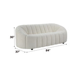 Osmash - Teddy Sherpa Sofa - White - Furniture Home Direct