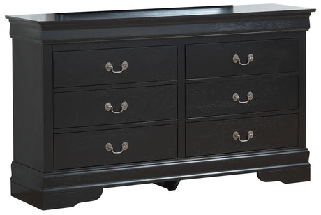 Louis Phillipe - Dresser - Black - Furniture Home Direct