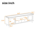 TV Stand For TVs Up To 80", Entertainment Center With Open Compartment - Furniture Home Direct