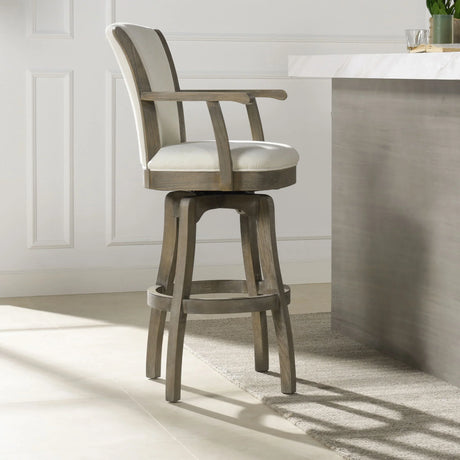 Williams - Swivel Bar Stool With Armrests - Furniture Home Direct