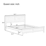 Modern Solid Wood Platform Bed - Furniture Home Direct
