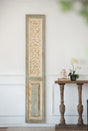 Large Wooden Rectangle Hanging Panel Decorative Wall Sculpture, Carved Wall Art - Beige - Furniture Home Direct