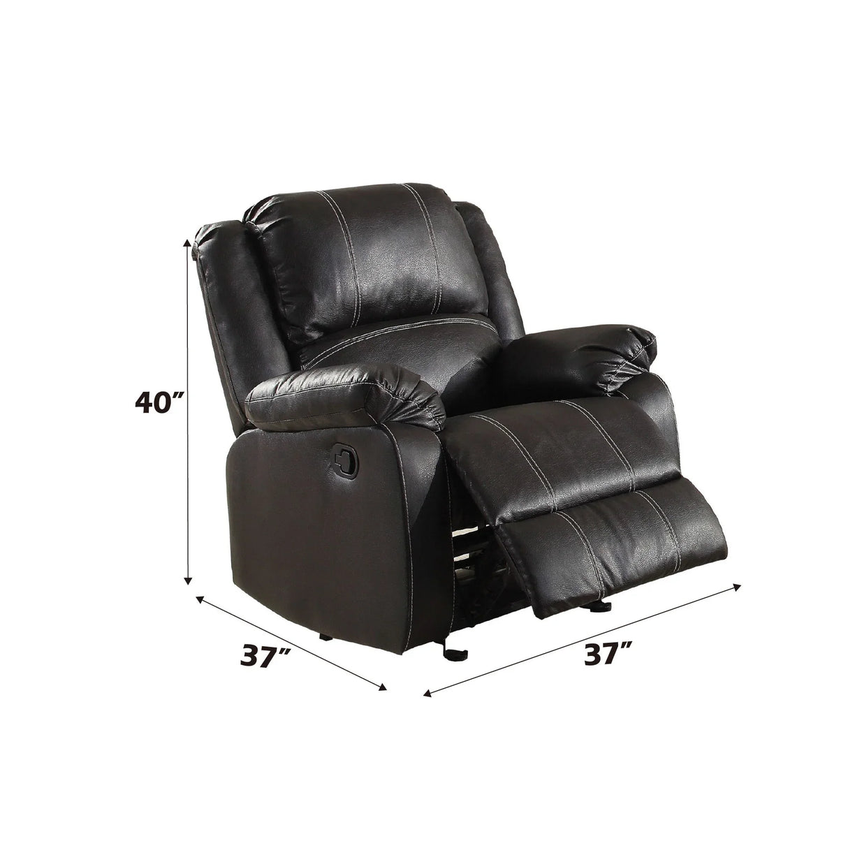 Zuriel - Synthetic Leather Recliner Chair - Furniture Home Direct