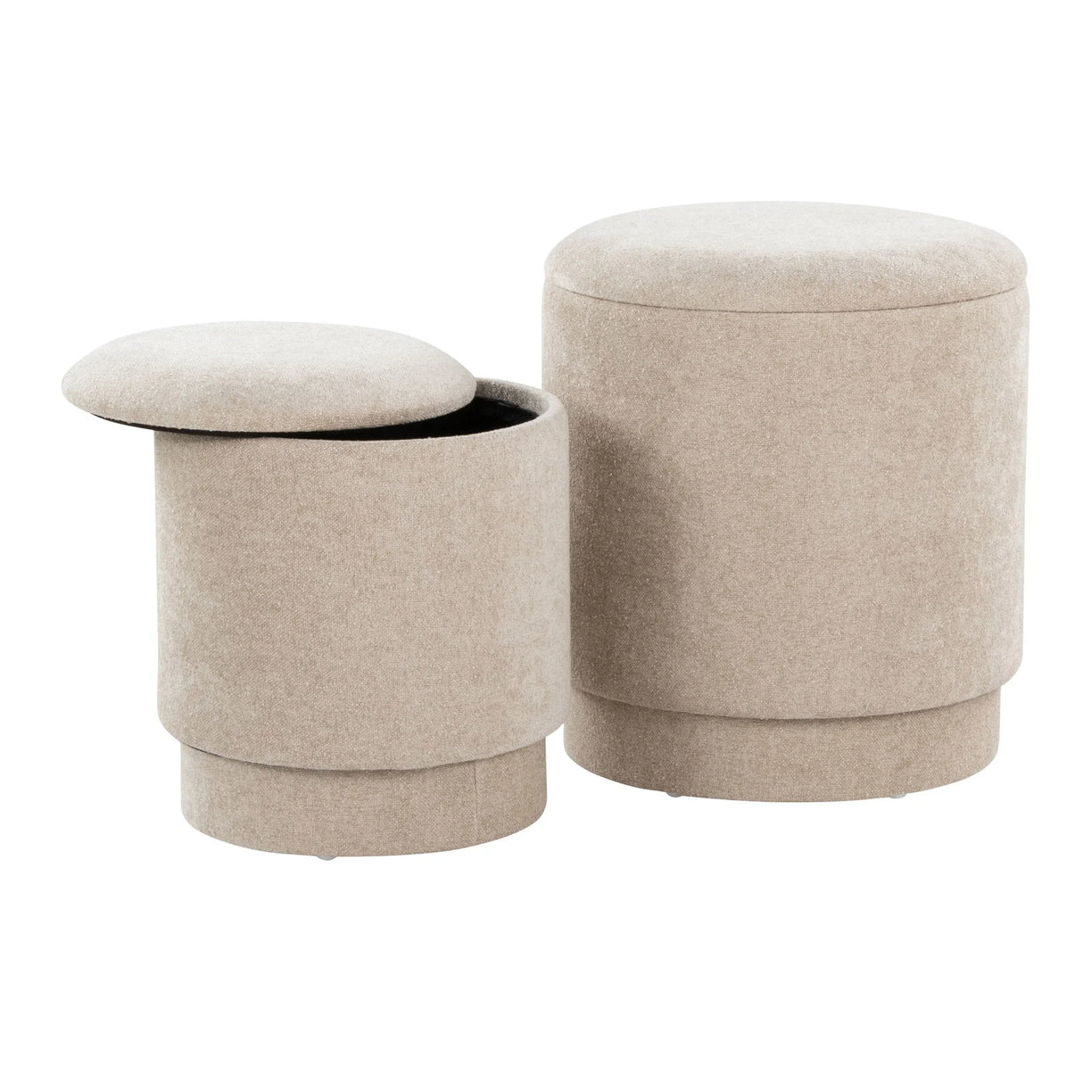 Marla - Upholste Contemporary Ottoman Set - Furniture Home Direct