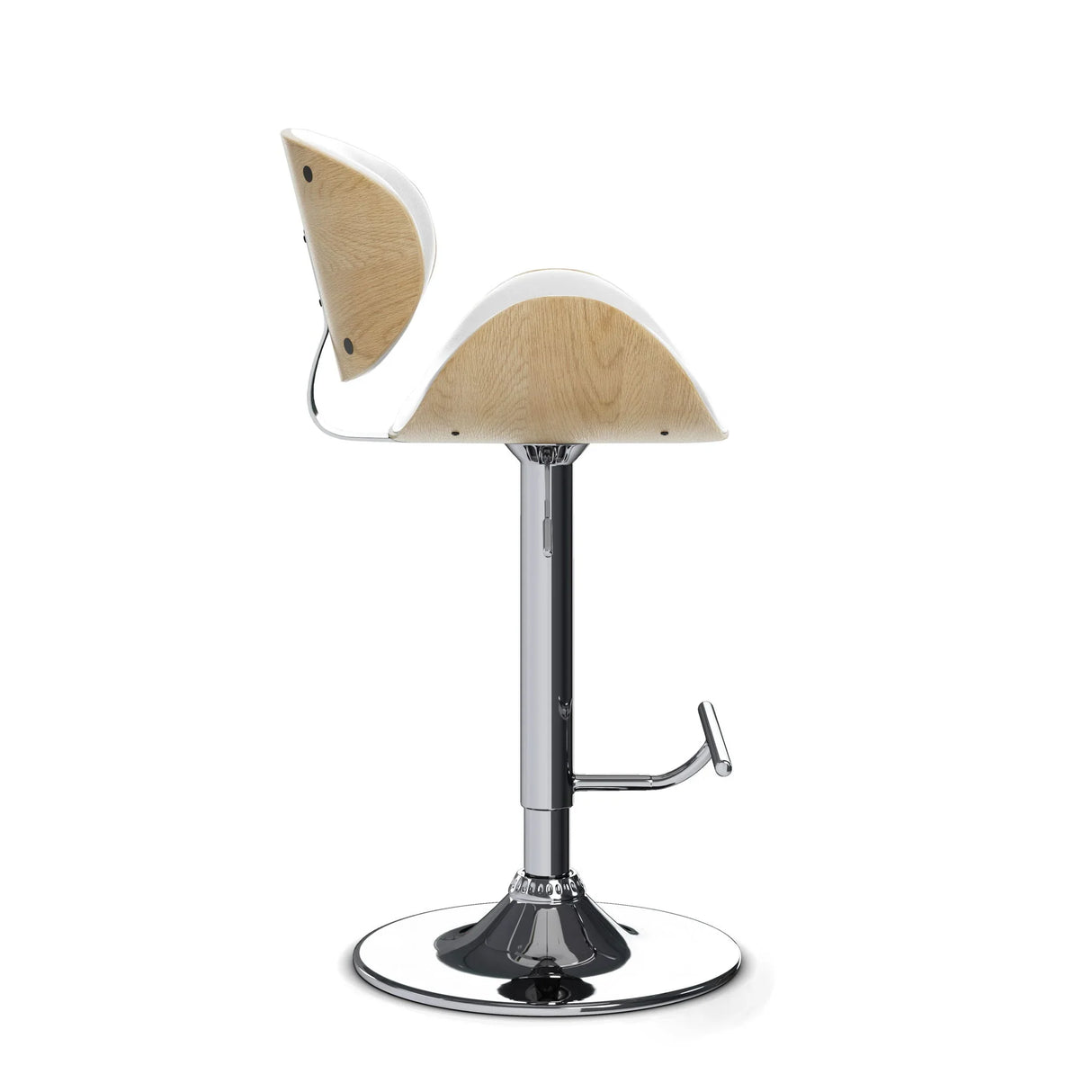Marana - Handcrafted Bentwood Adjustable Swivel Bar Stool - Furniture Home Direct