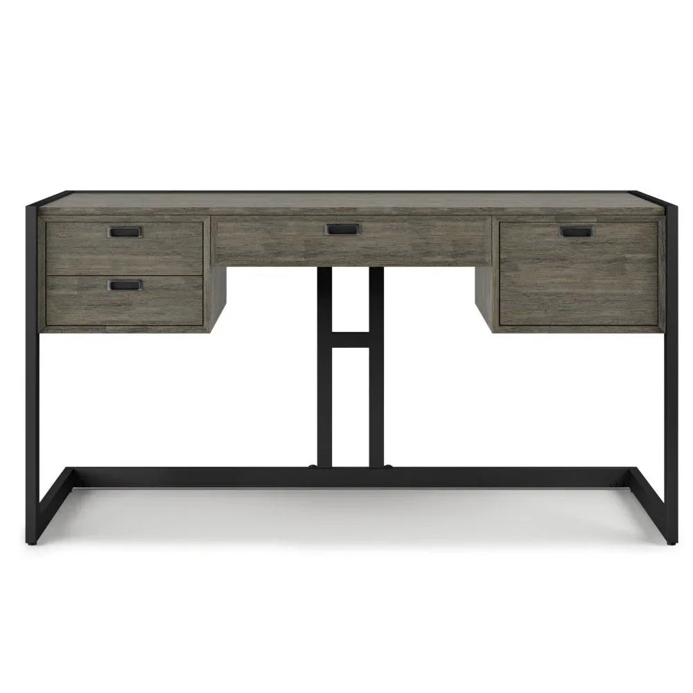 Hampden - Desk - Weathered Gray - Furniture Home Direct