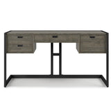 Hampden - Desk - Weathered Gray - Furniture Home Direct