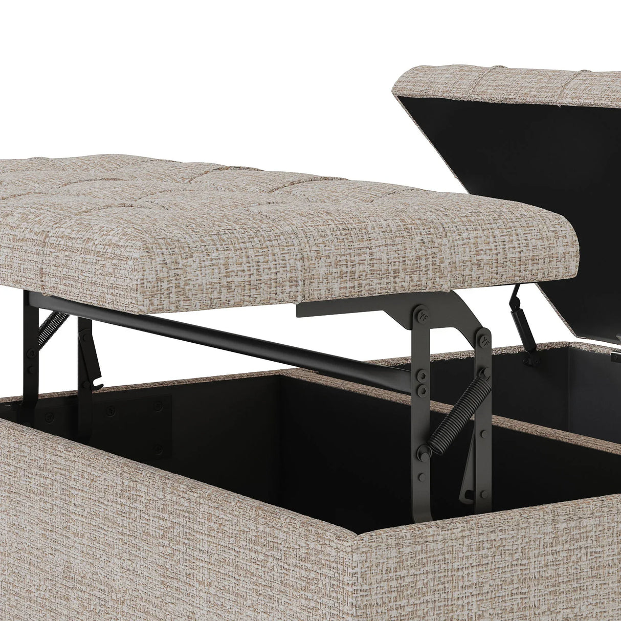 Harrison - Upholstered Coffee Table Storage Ottoman - Furniture Home Direct
