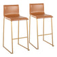 Mara - Contemporary Upholstered Barstool (Set of 2) - Furniture Home Direct