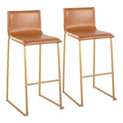 Mara - Contemporary Upholstered Barstool (Set of 2) - Furniture Home Direct