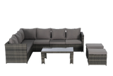 Outdoor Sectional Set - Gray - Furniture Home Direct