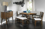Curved Dining Bench Mid Century Modern Upholstered Curved Bench - Beige - Furniture Home Direct