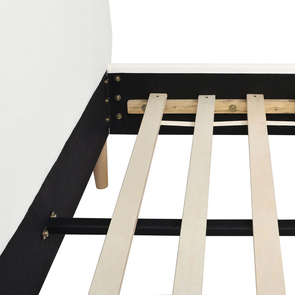 Stockholm - Modern Wavy Headboard Platform Bed - Furniture Home Direct