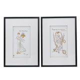 Wall Arts (Set of 2) - Black White - Furniture Home Direct