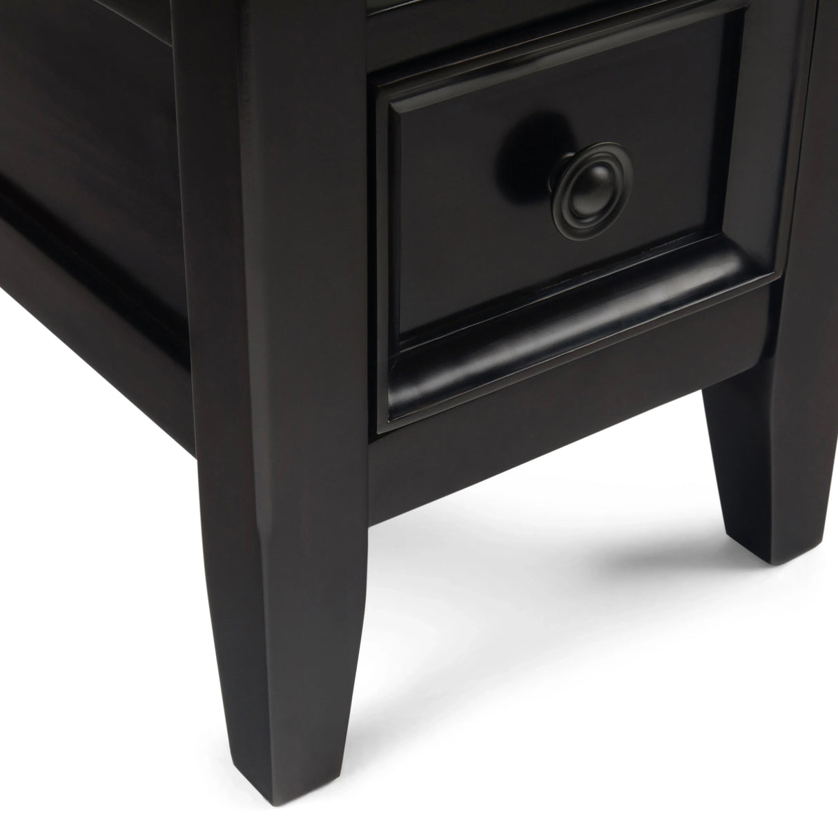 Amherst - Narrow Side Table - Hickory Brown - Furniture Home Direct